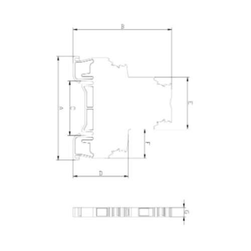MRK 2,5mm² Clema de Riel de Conexión por Tornillo Doble Nivel Gris Onka en zuminova