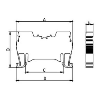 Onka-OPK 2,5mm² Clema Push-In Gris