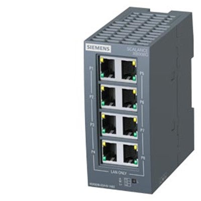 SCALANCE XB008G Unmanaged Industrial Ethernet Switch 6GK5008-0GA10-1AB2